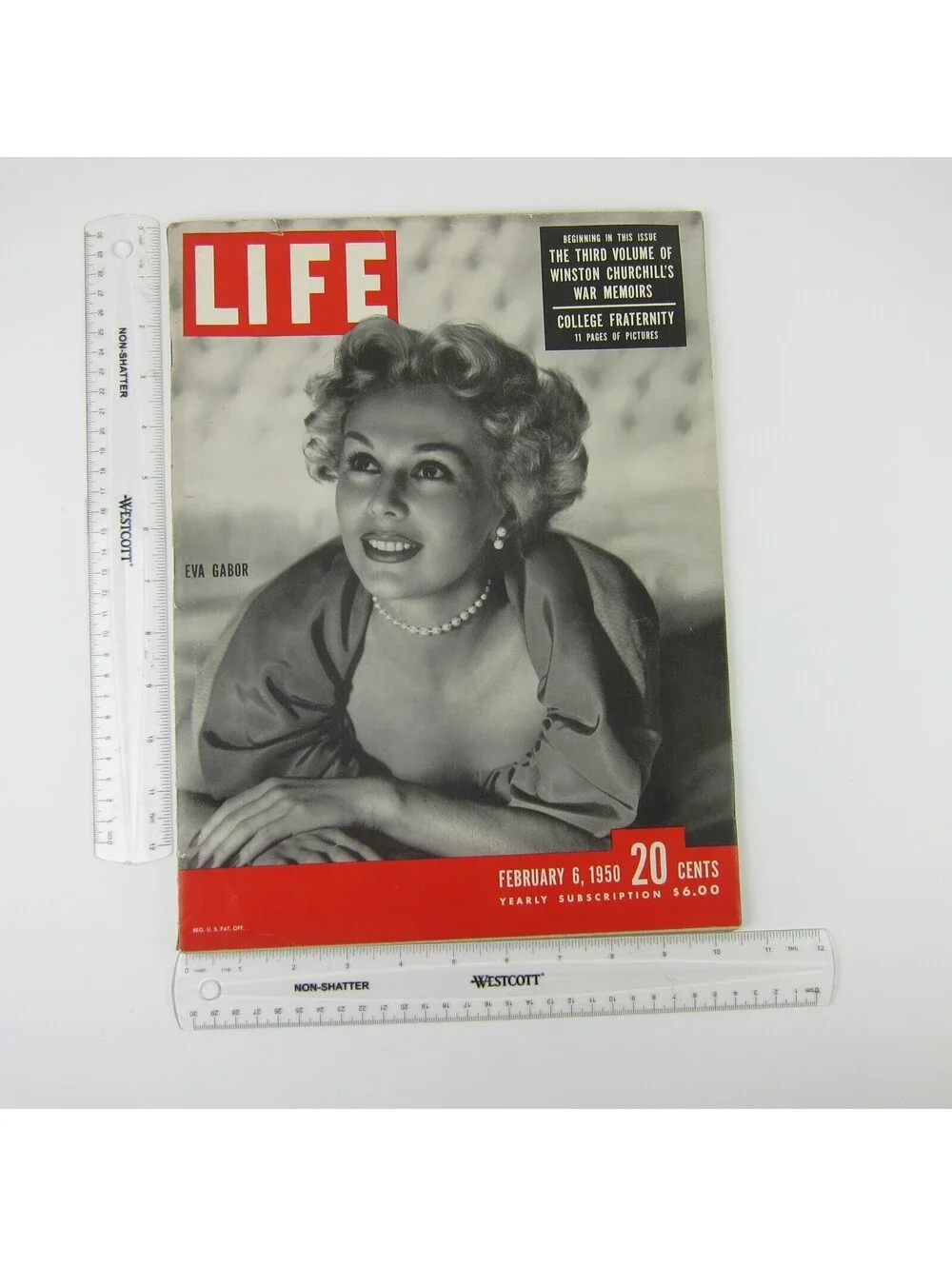 LIFE Magazine February 6 1950 Eva Gabor Cover Winston Churchill Memoirs Vintage